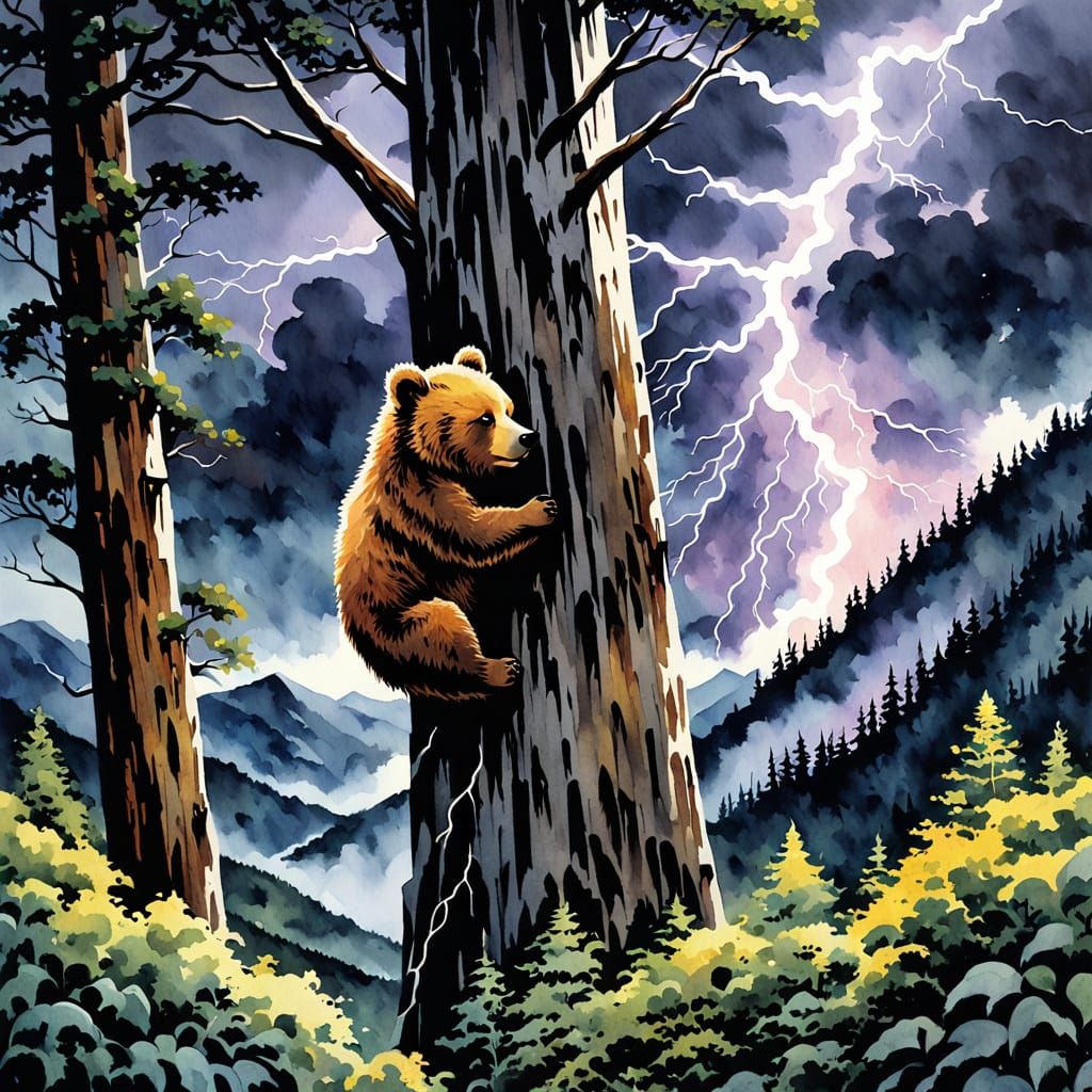 Cozy Bear Seeks Shelter in a Turbulent Stormy Landscape