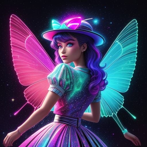 Emi's Starlight Butterflies Create a Holographic Rainbow