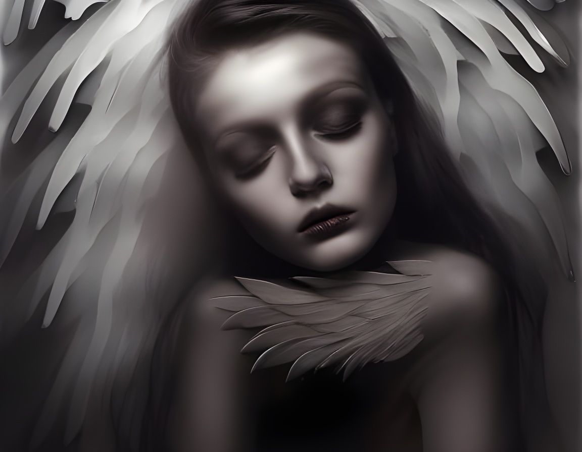 Angels Playing with Fire in Ethereal Style