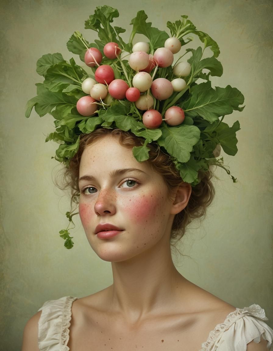 A woman's FACE as a Radish -
- Simply Radishing -