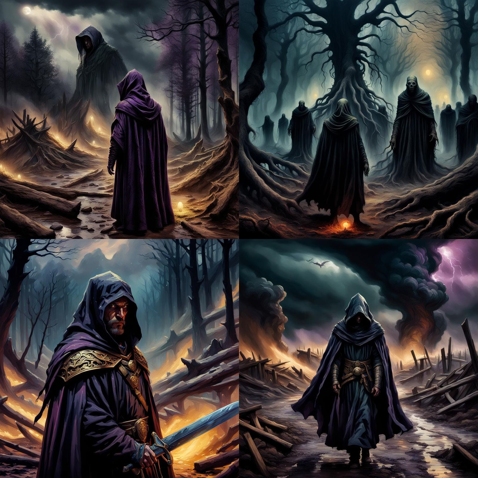 Dark Fantasy Motivational Art in 8K Resolution