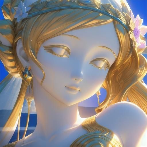 Macro Photograph of Aphrodite Venus Marble Statue