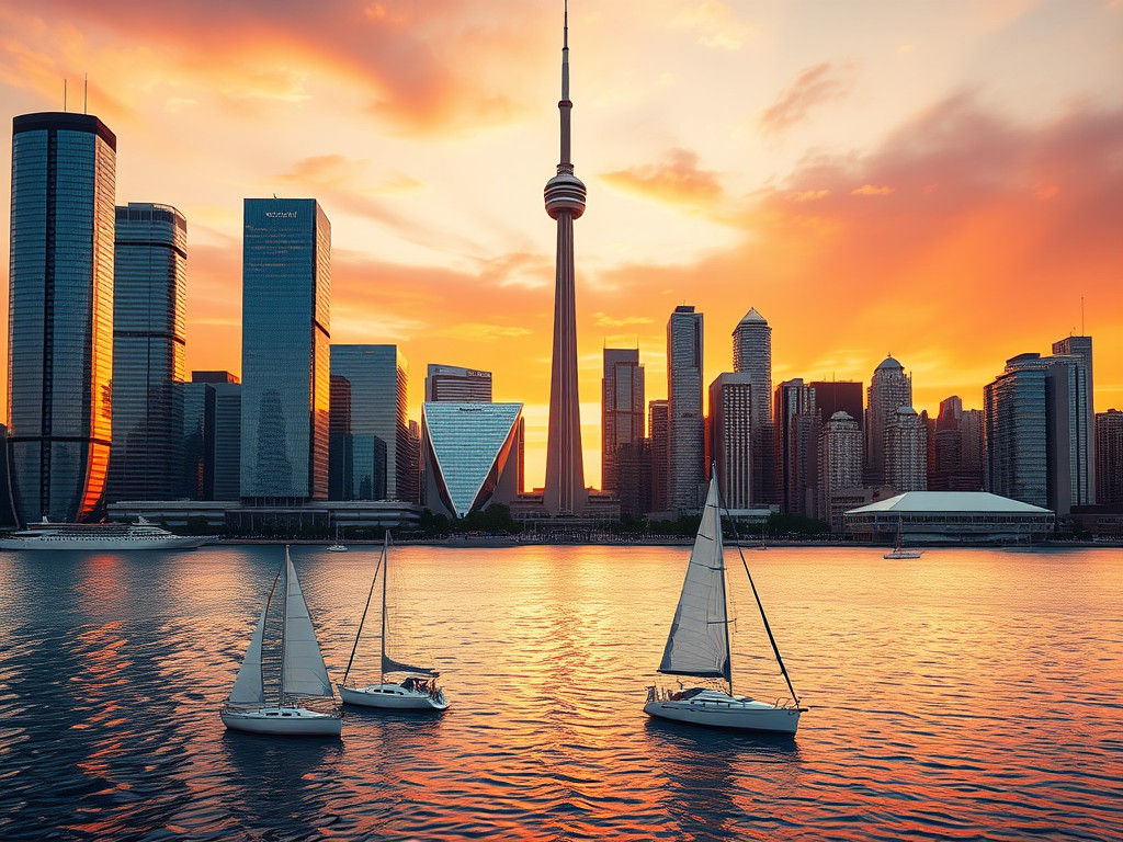 Toronto At Sunset