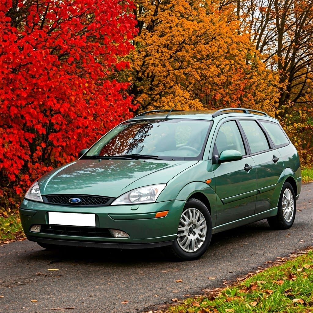 Ford Focus Wagon in Autumnal Automotive Photography