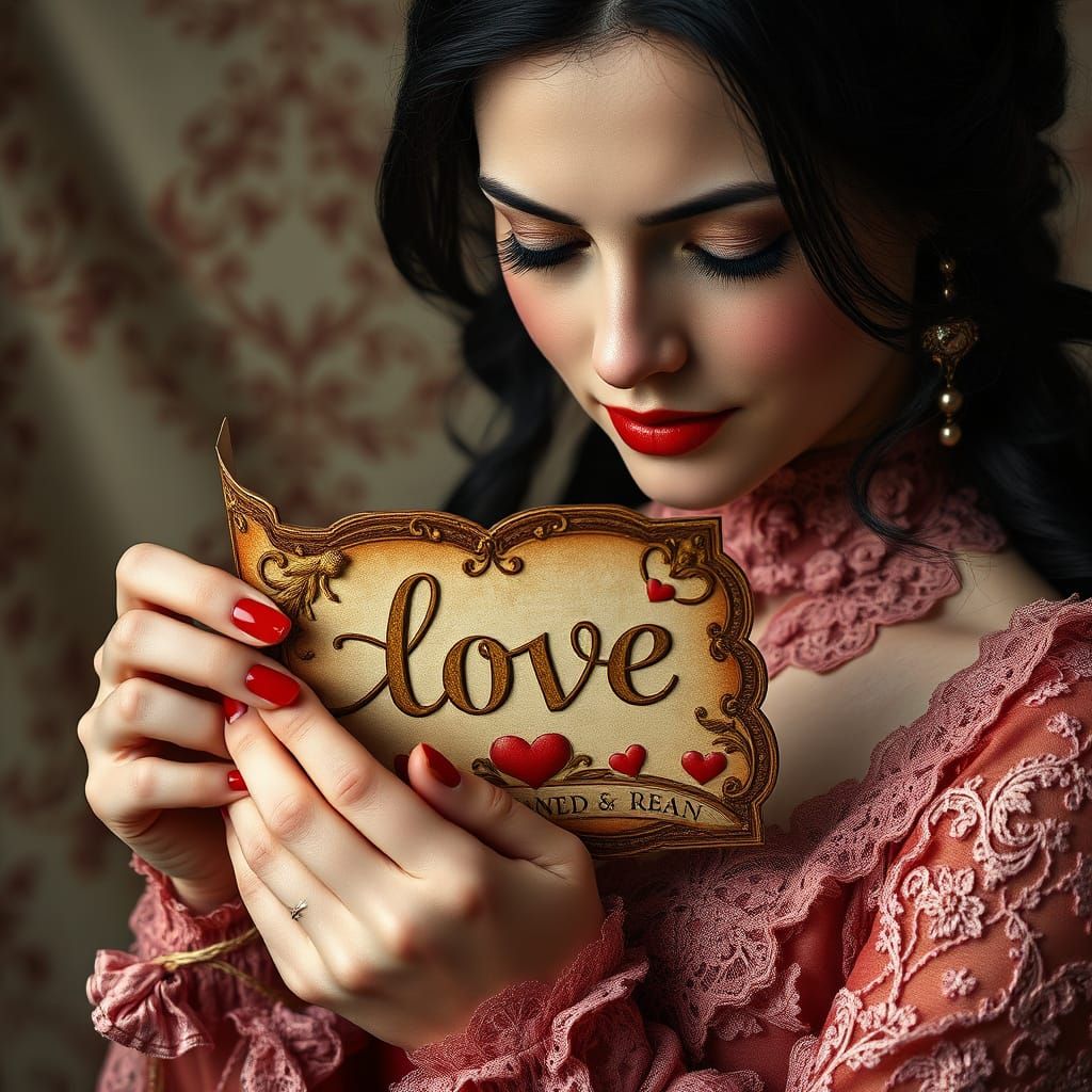 A Victorian-Era Woman's Tender Valentine Moment