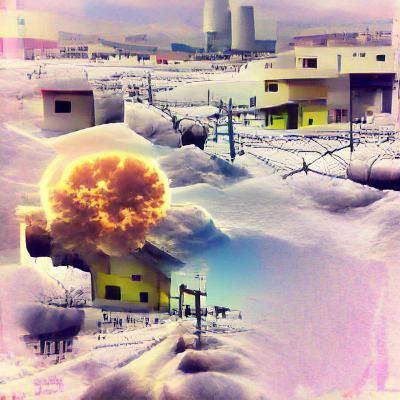 Devastating Nuclear Winter Landscape
