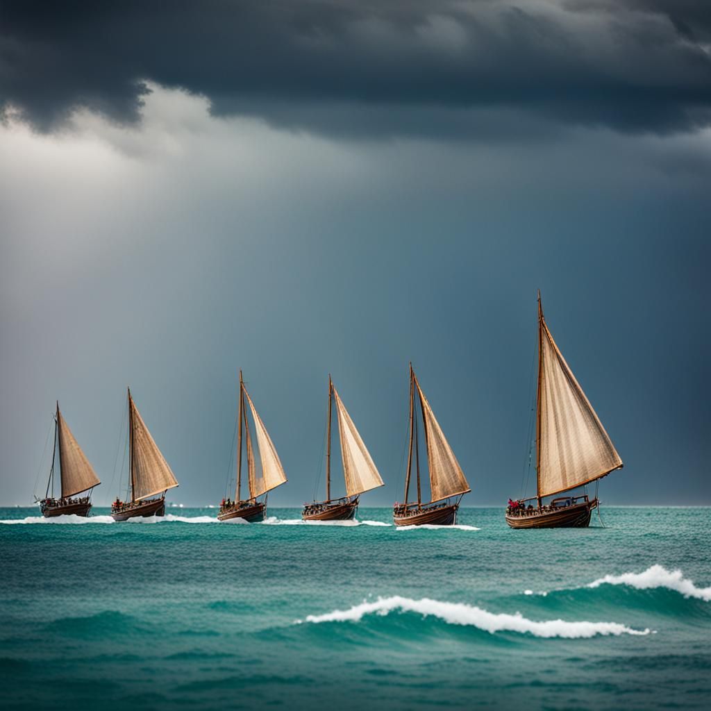 Dhows in storm 2