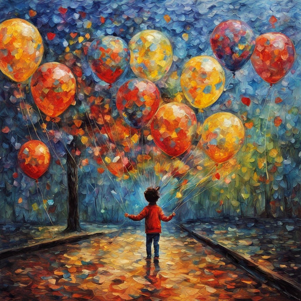 Neo-Impressionist Love Captured in Vibrant Colors