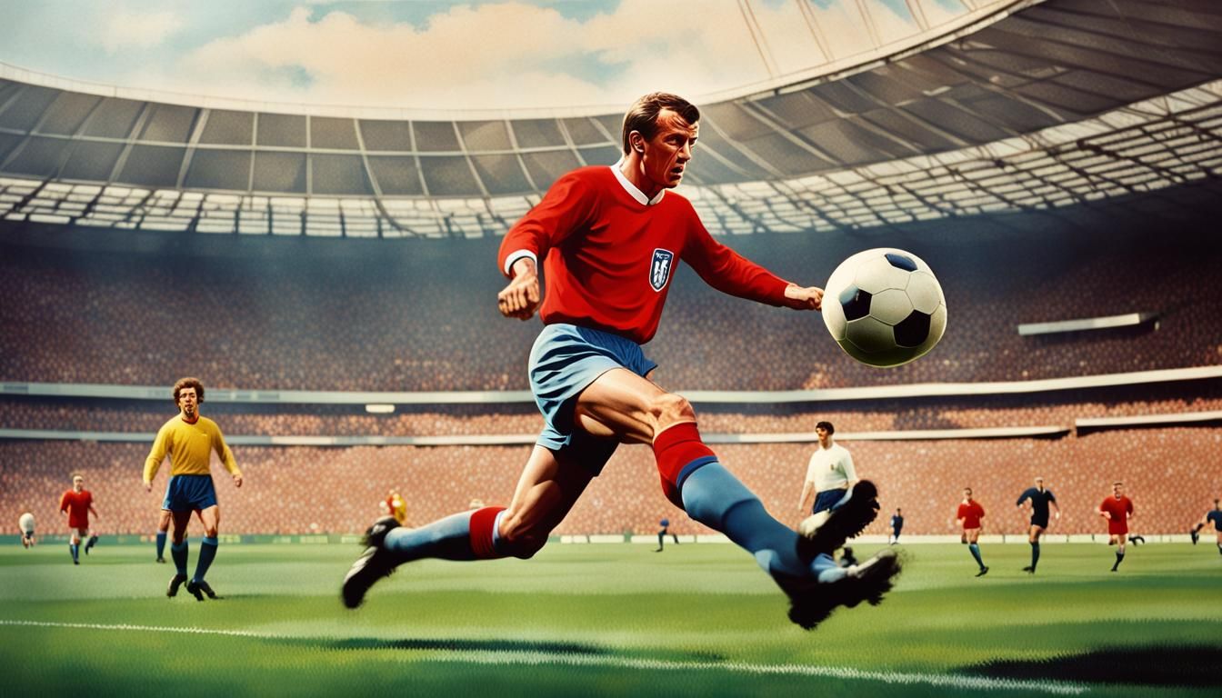 Geoff Hurst's Wembley Goal: Hyperrealistic Sports Art