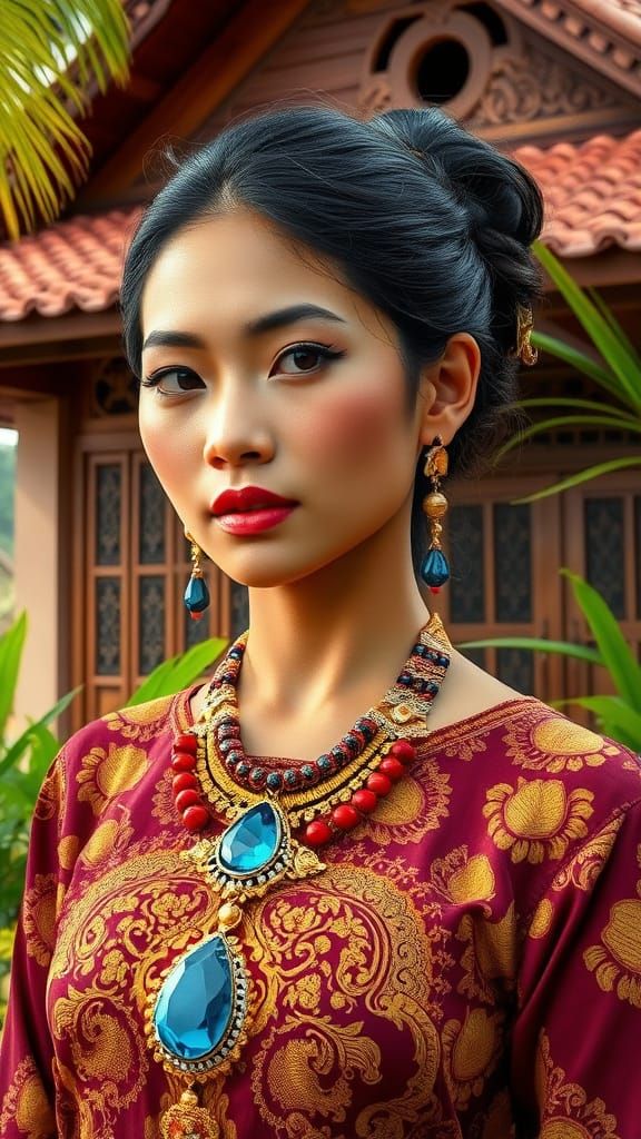 Exquisite Filipino Beauty in Traditional Attire