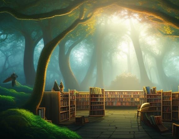 Enchanted Forest Portal Revealed in Library Wall