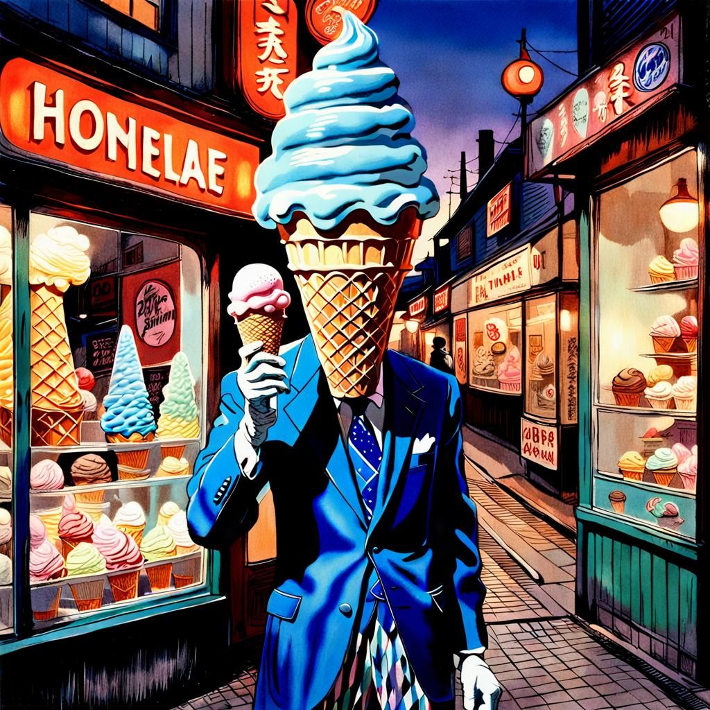 A surrealist Neo-expressionist Art Nouveau depiction of a po...