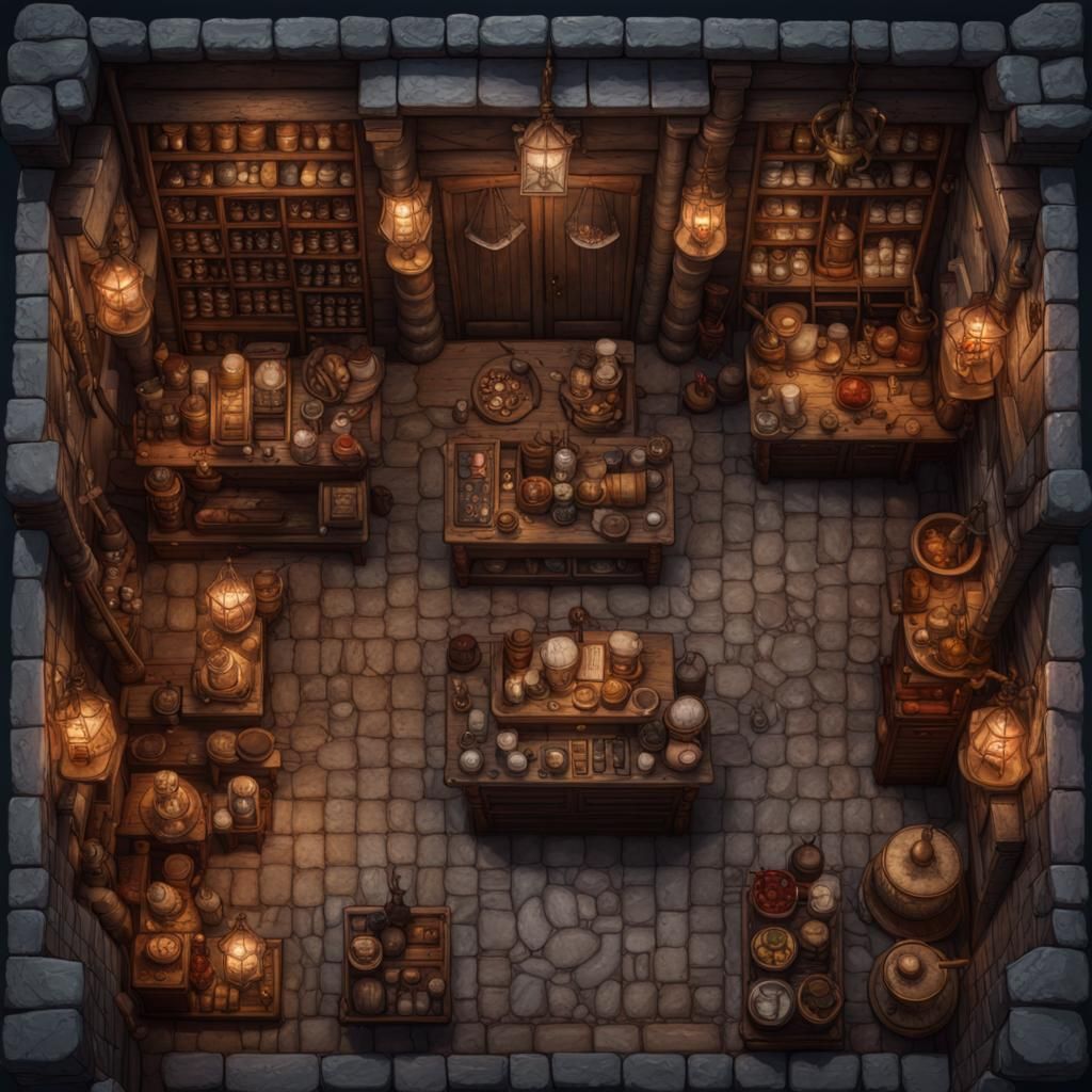 DnD Merchant's Shop Map