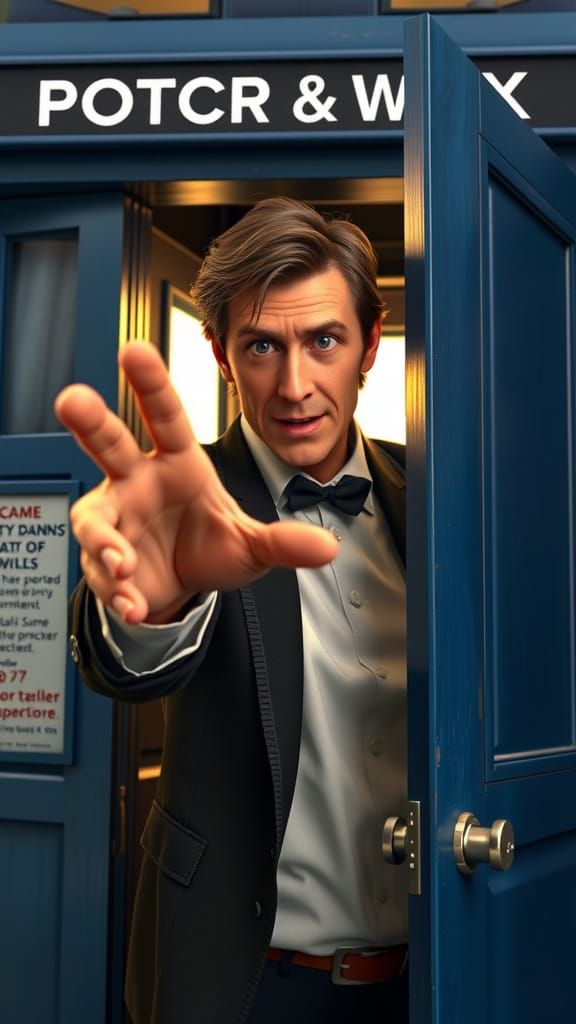 The Doctor Beckons: David Tennant in Highly Detailed CGI