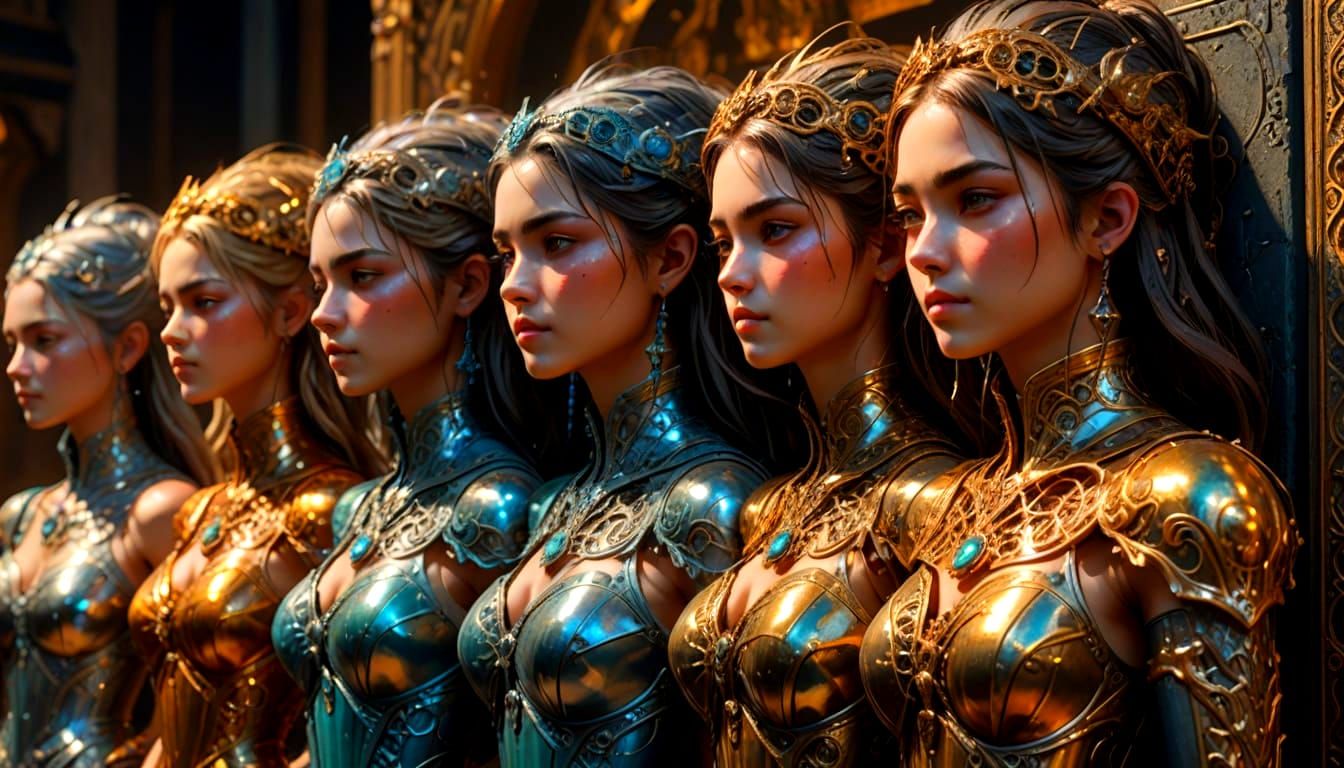 Sorceress Microcosm in Cracked Book Spine Art