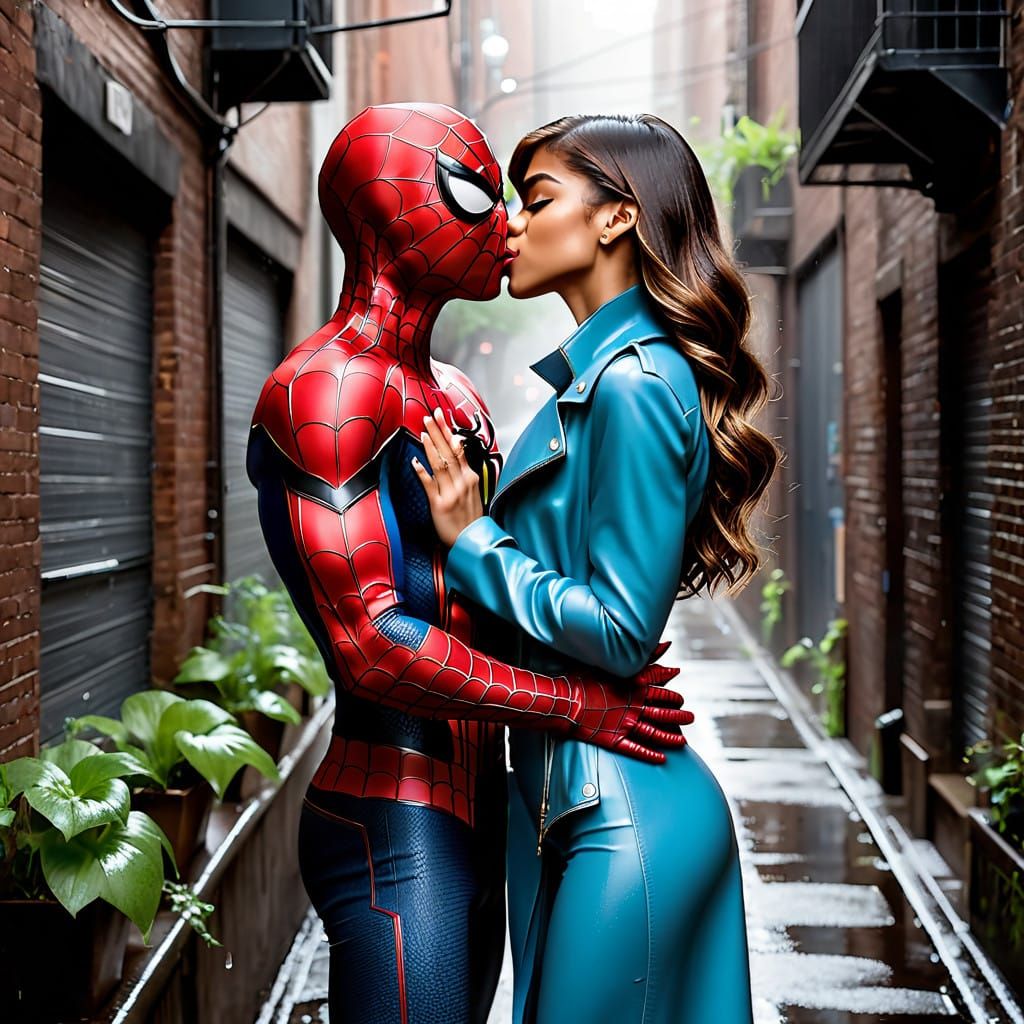 Epic Engagement Moment Caught on Camera in a Rainy Alley