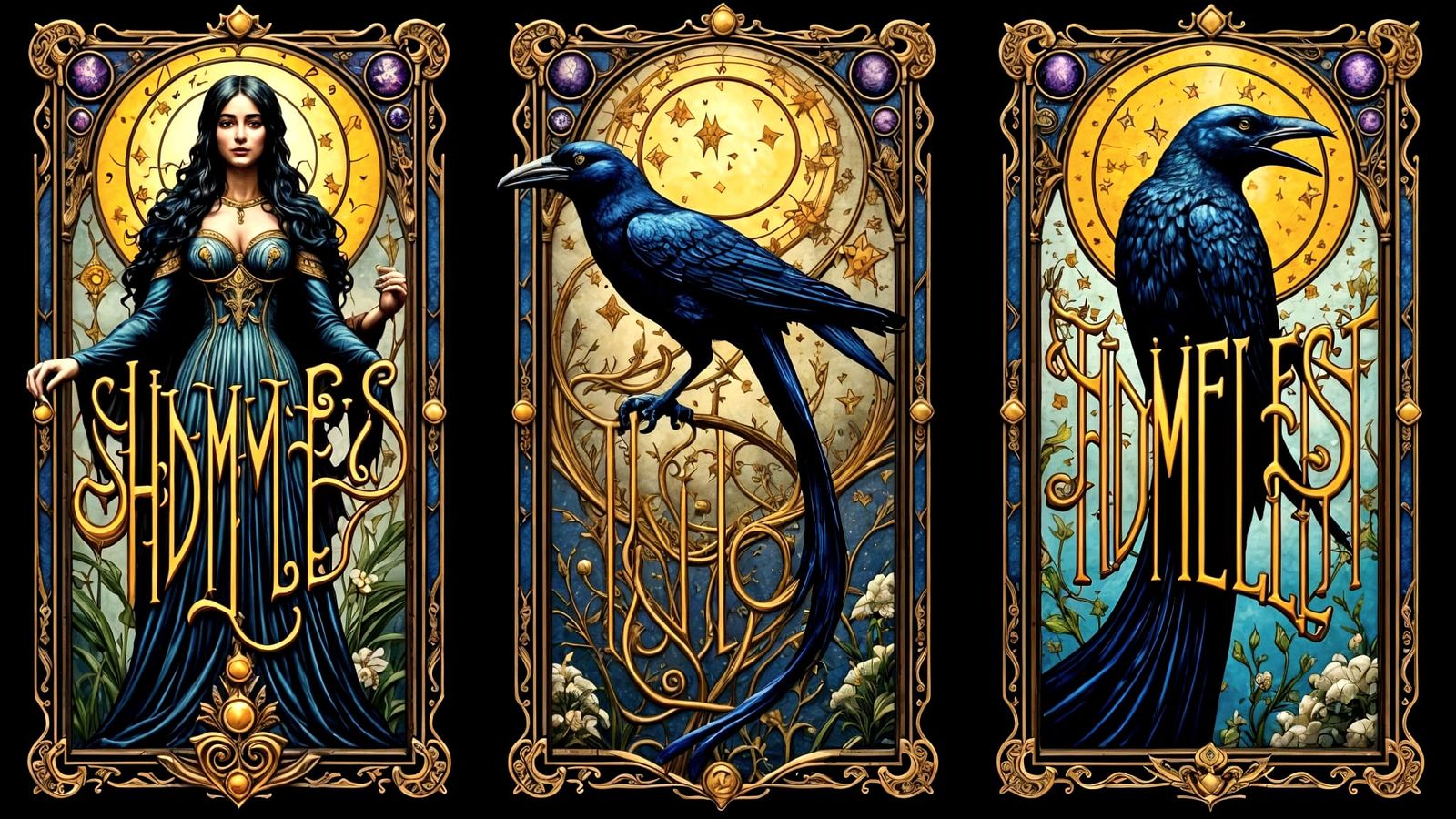 Shameless Crowdpleasing Stained Glass Tarot Card