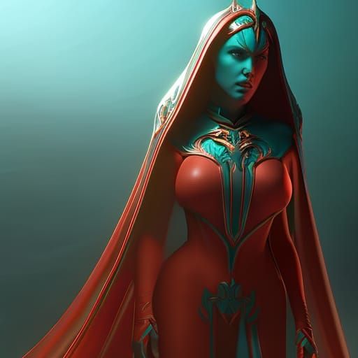 Bloody Mary Cocktail in Art Nouveau Style