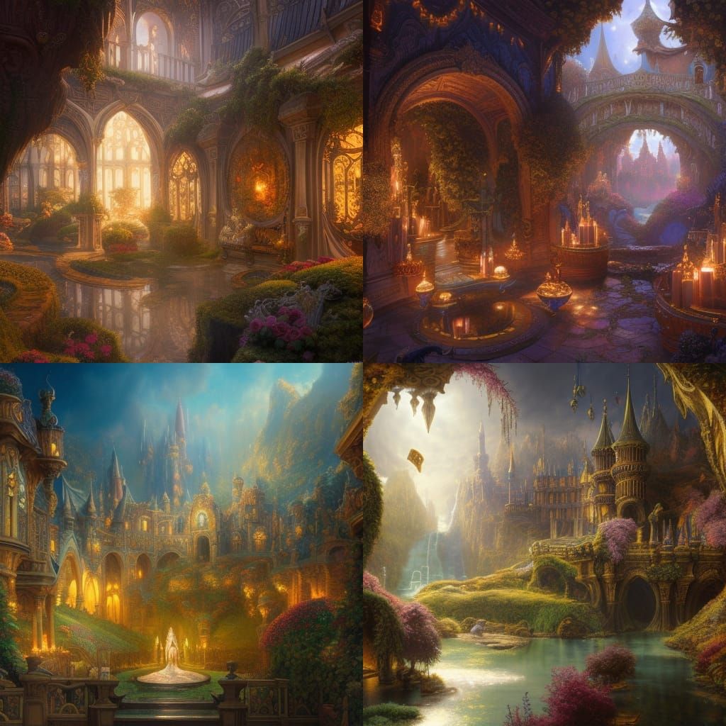 Fairytale Kingdom: Fantasy Painting in Ethereal Hues