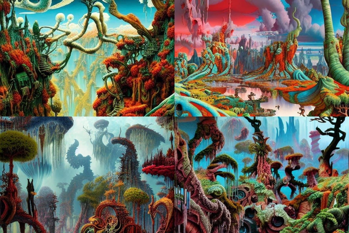 Post-Apocalyptic Wonderland Inspired by Roger Dean
