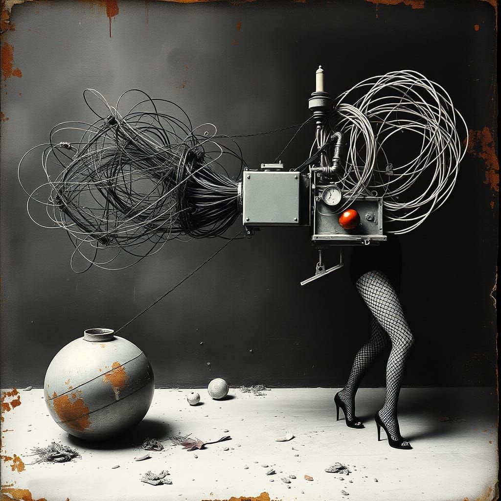 Surreal Dreamscape in Sapphire Blue