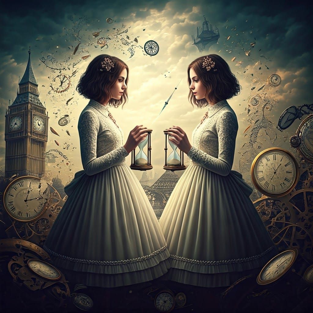 Sisters of Time Paradox as Steampunk Victorians