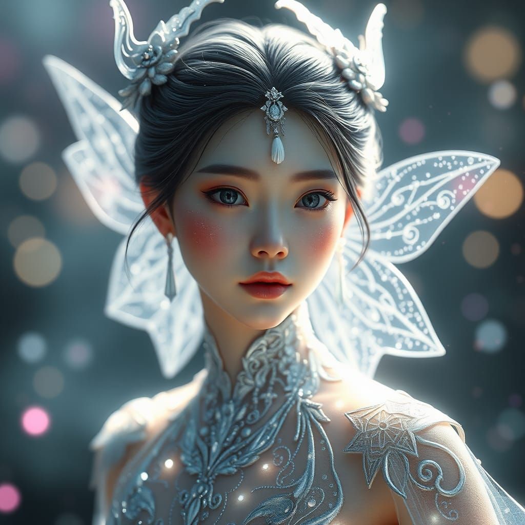 Ethereal Chinese Fairy in a Mystical Game Aesthetic