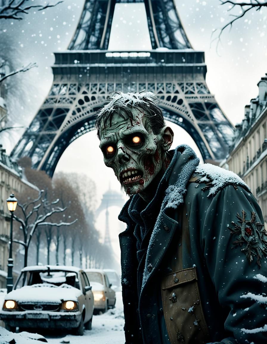 Epic Winter Apocalypse in Destroyed Paris