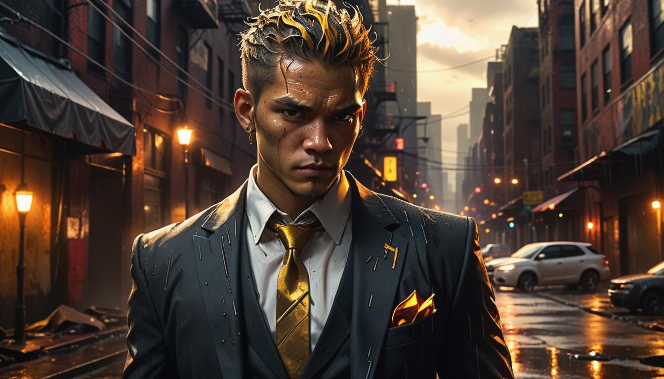 Rainmaker Concept Art in a Cinematic Urban Setting