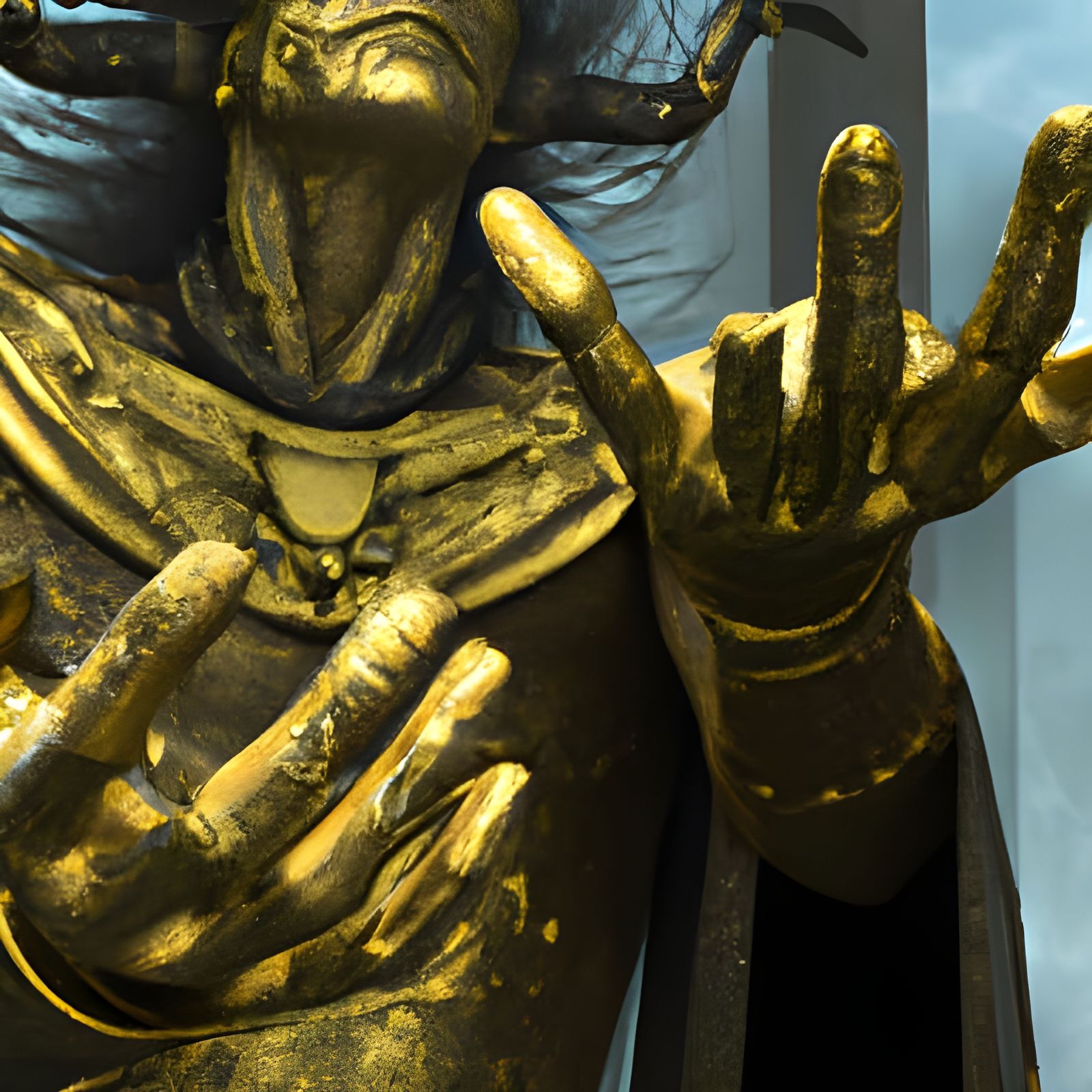 King Midas Dripping Gold, Hyperdetailed Concept Art