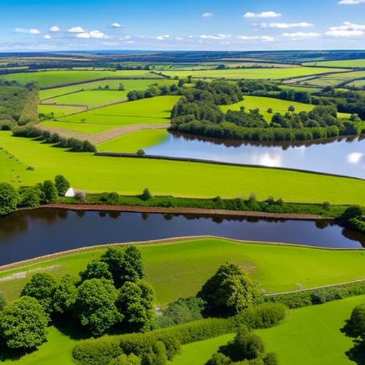 An AI interpretation of what the British countryside looks like