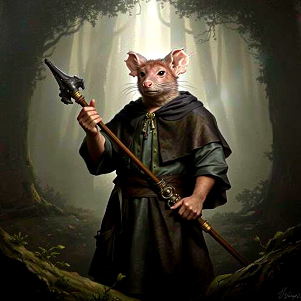 Friar Tuck in Foggy Sherwood Forest