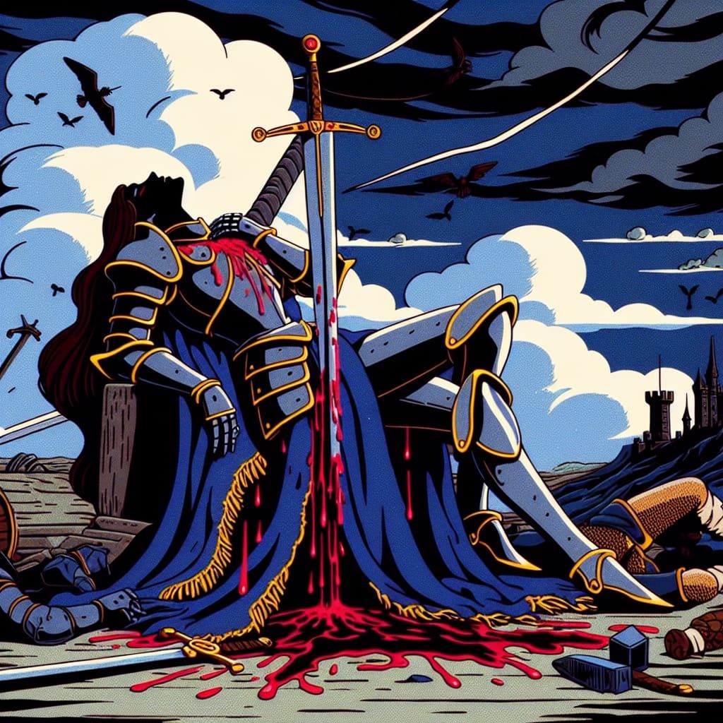 Gallant Knight Meets Tragic Fate in a Haunting CRT Cartoon S...