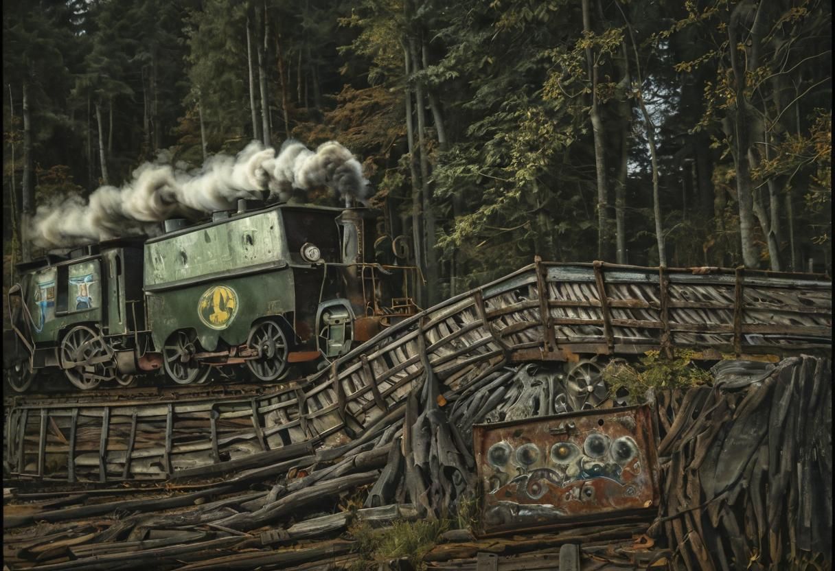 AI Generated Image of a Train