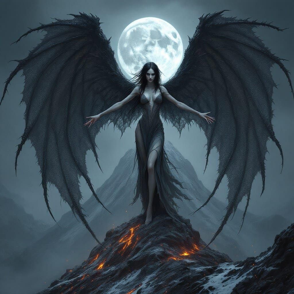 Ethereal Woman of the Volcano