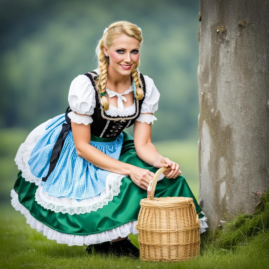 Traditional dirndl dress