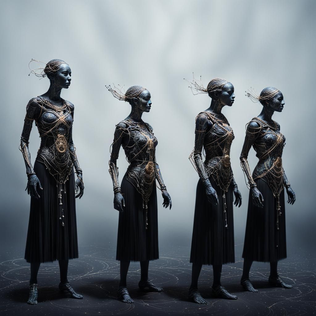 Cosmic Entities Orchestrating Time's Symphony