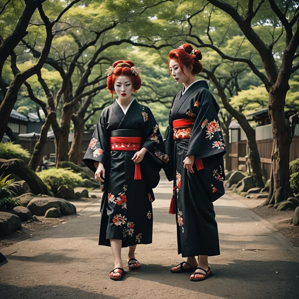 Maiko in Kyoto: A Cinematic Film Still