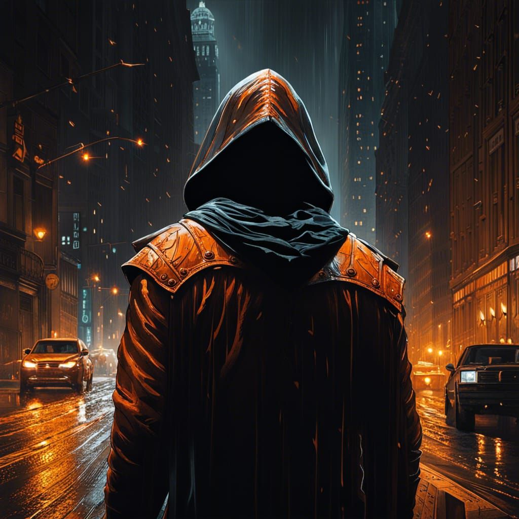 Rainy City Rogue in Style of Peder Balke