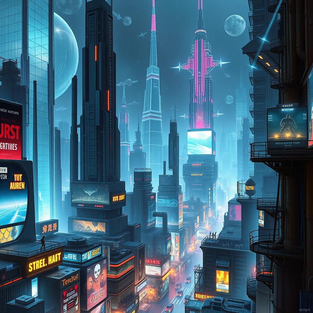 Futuristic Metropolis Inspired by Sci-Fi Masters