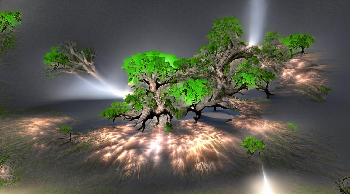 Majestic Oak Tree in LightWave 3D