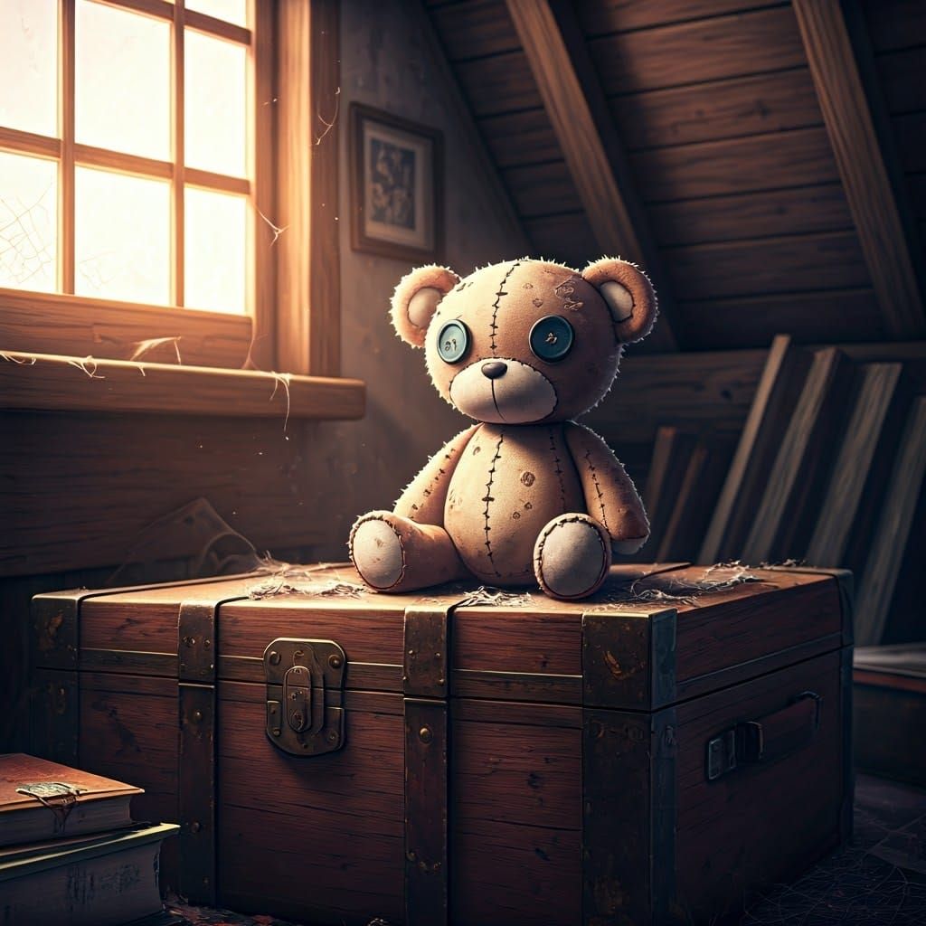 Forgotten Treasure in a Dimly Lit Attic