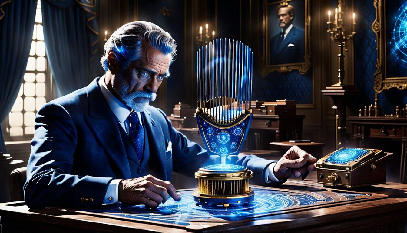 Enchanting Machine Activates with Blue Aura