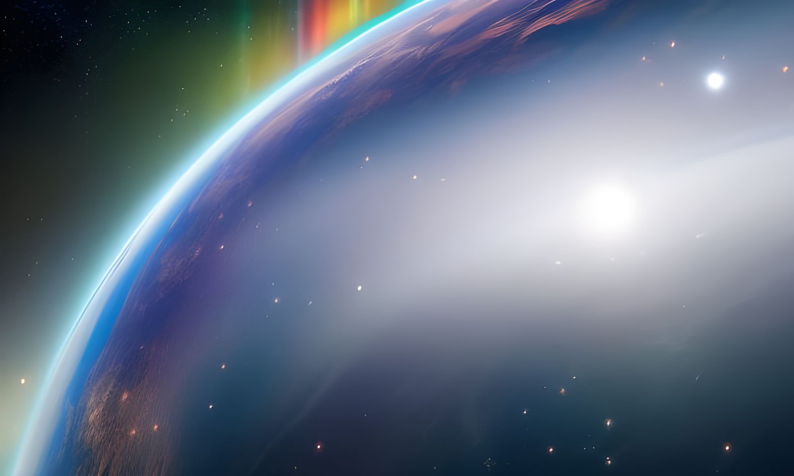 Vibrant AI-Generated Space Background