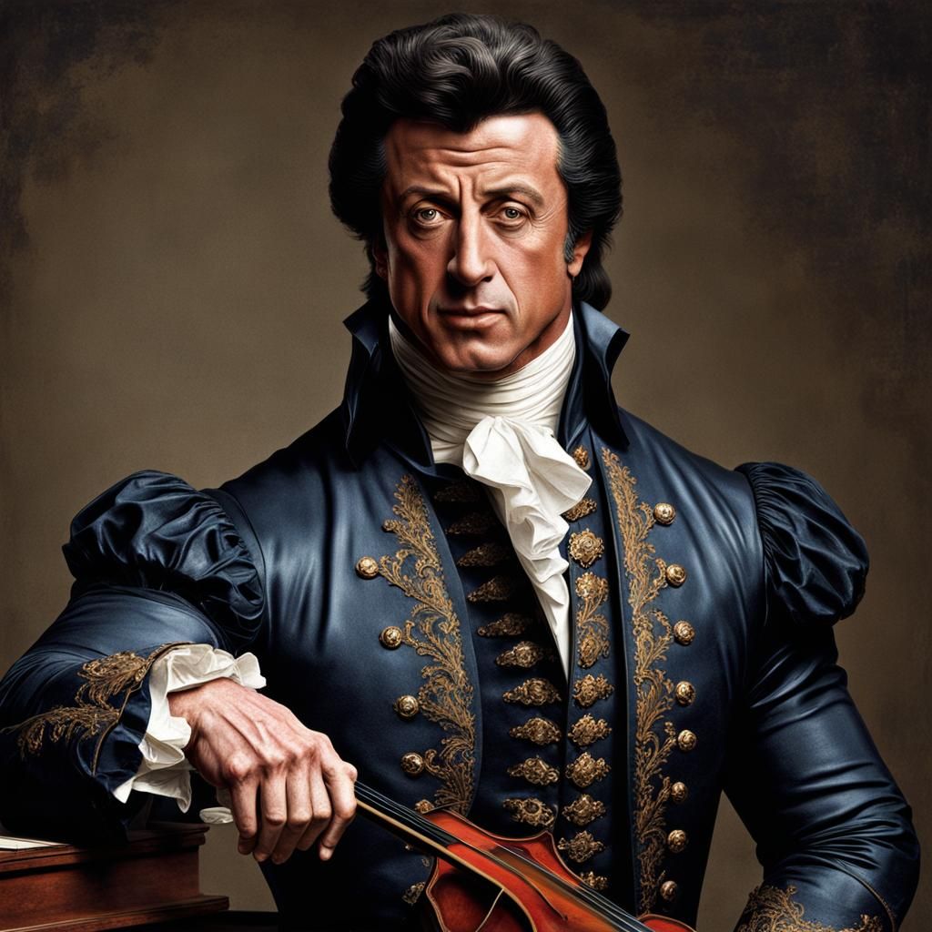 Sylvester Stallone as Mozart: A Realistic Portrait
