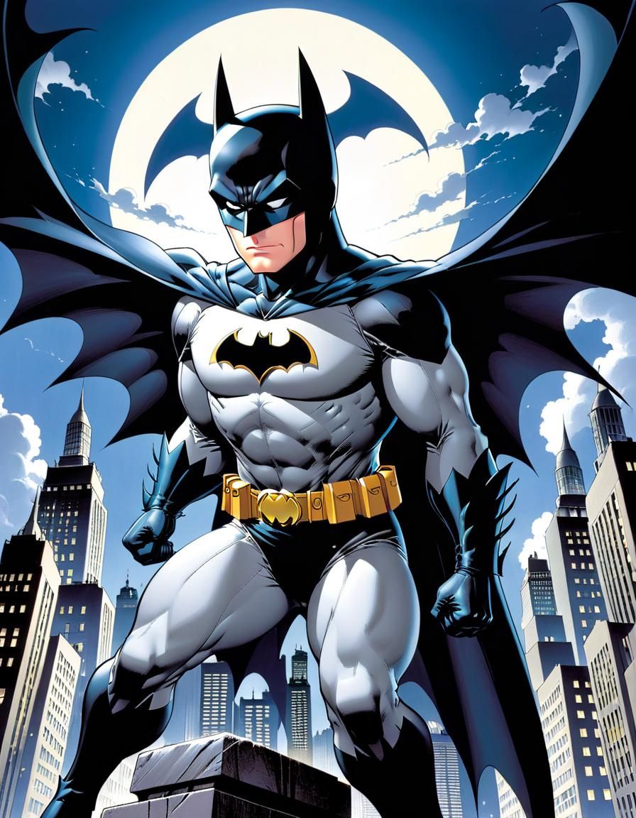 Batman Reimagined in Manga Style