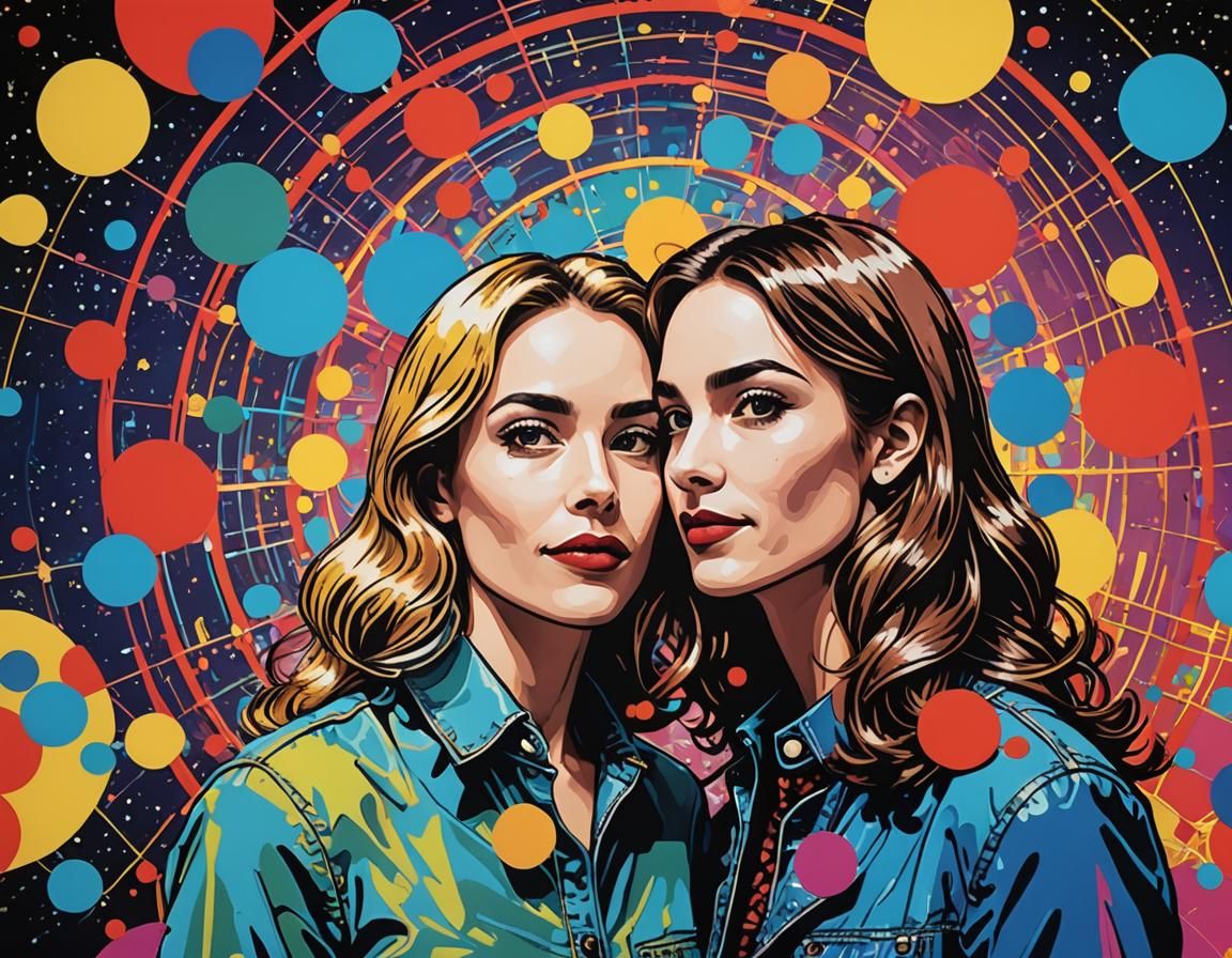 Bio Art: Quantum Carousal Speed Dating App in Pop Art