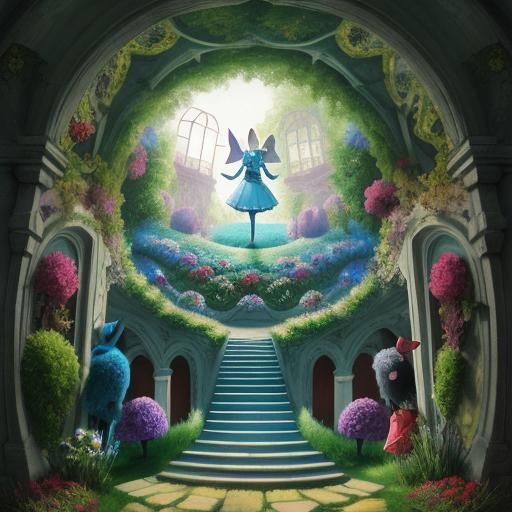 Alice in Wonderland: Rabbit Hole Entryway
