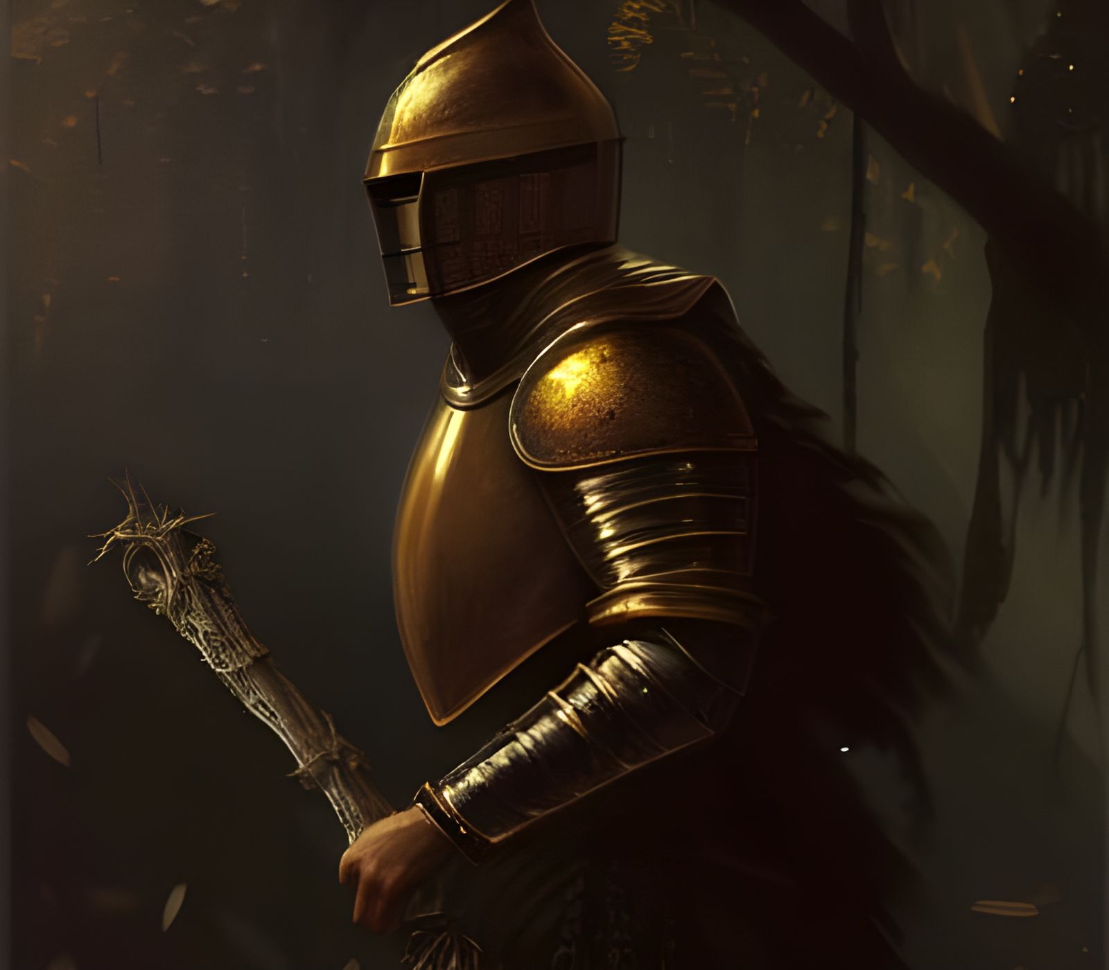 Swamp Knight Warrior in Sinister Matte Painting