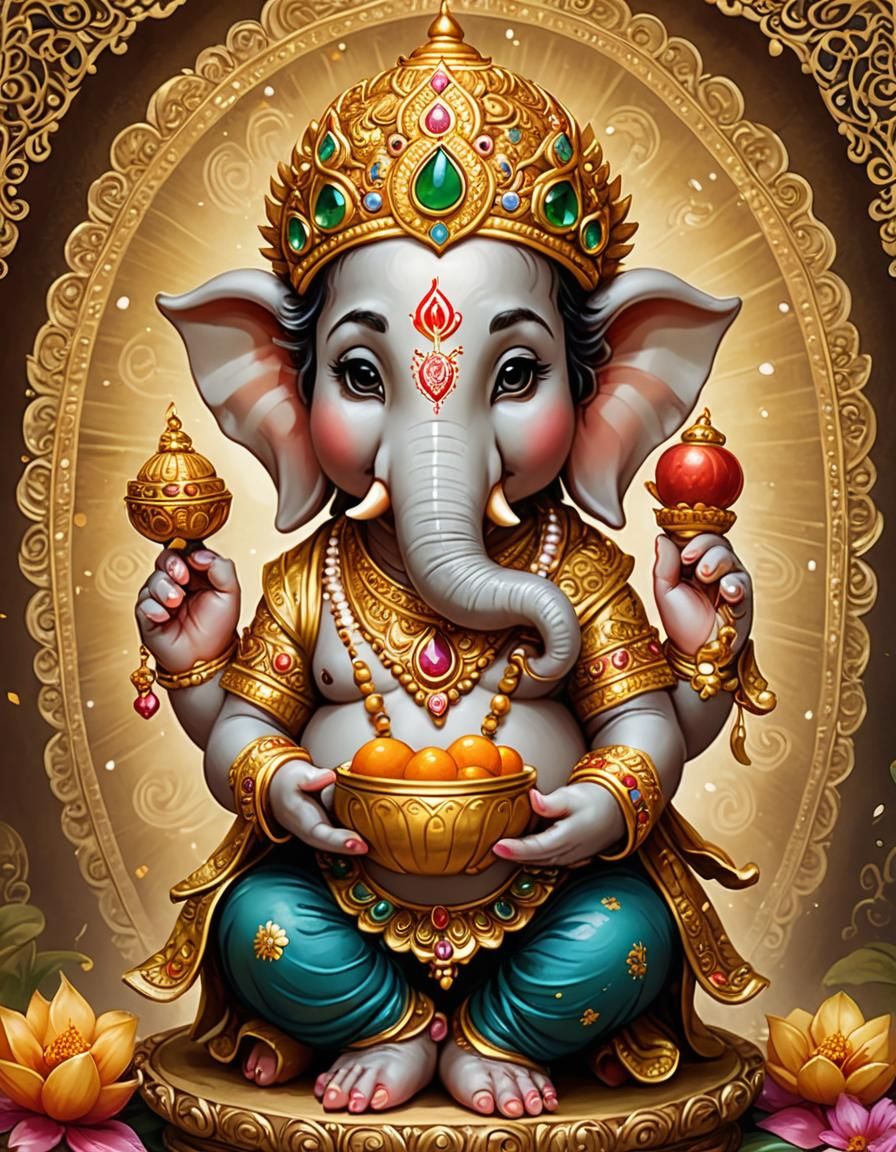 Lord Ganesha's Sweet Blessings!